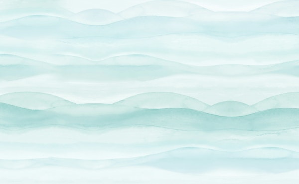 abstract watercolour dreamy waves - aqua