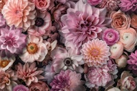 Blooming Pastel Floral Harmony carta da parati