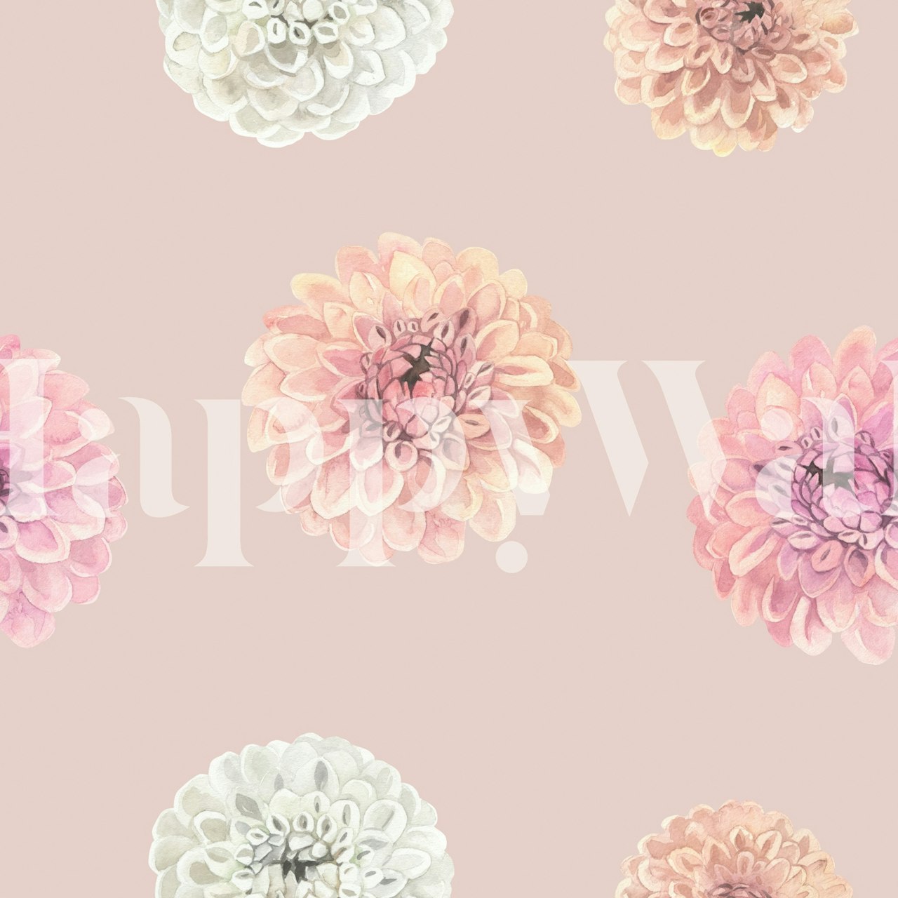 Ταπετσαρία Soft Flower Petals σε ένα δωμάτιο