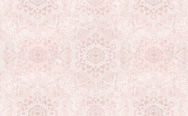 Serene boho mandala - soft pink