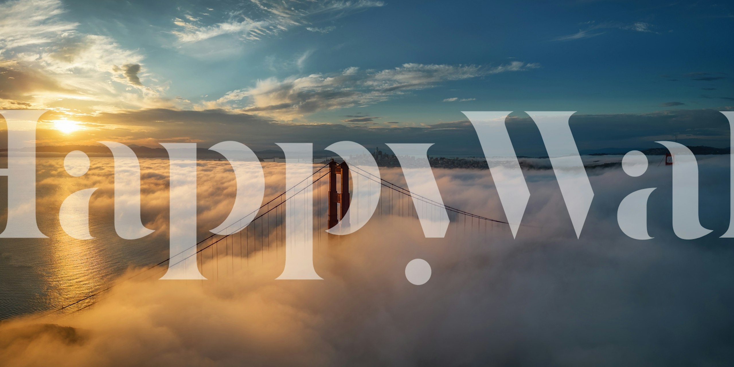 Morning Glory Golden Gate wallpaper in a room