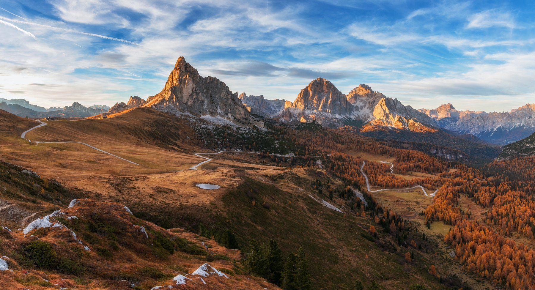 Autumn in Dolomites wallpaper - Free shipping | Happywall