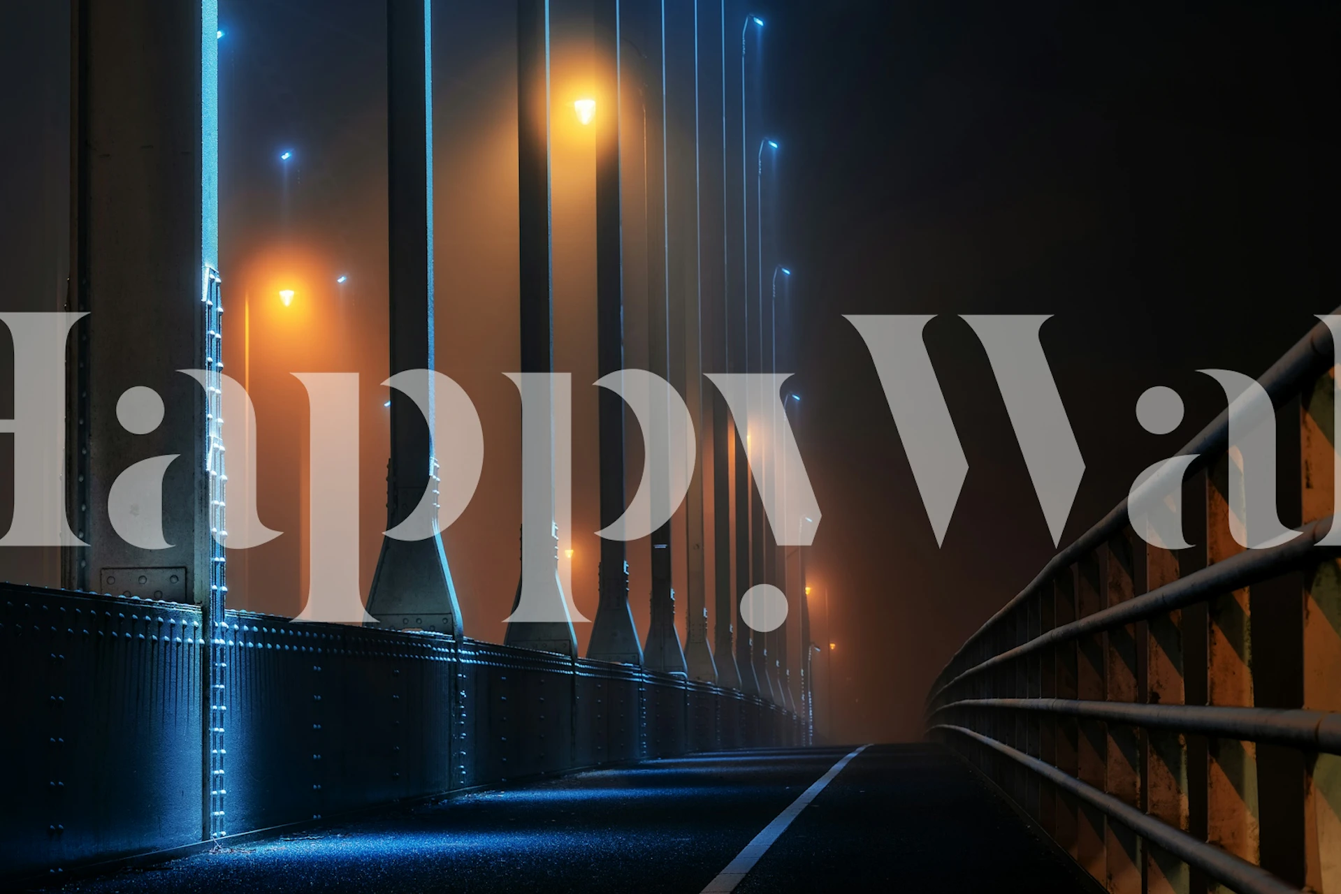 Papel de parede Urban Nocturne em um quarto