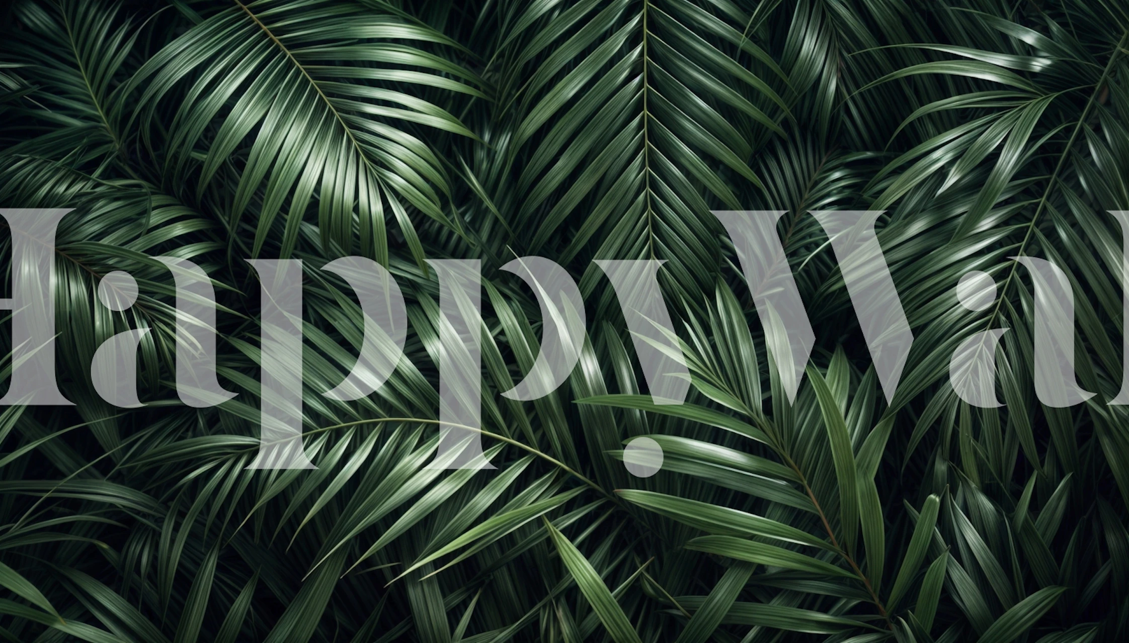 Dense Palm Paradise tapetdesign