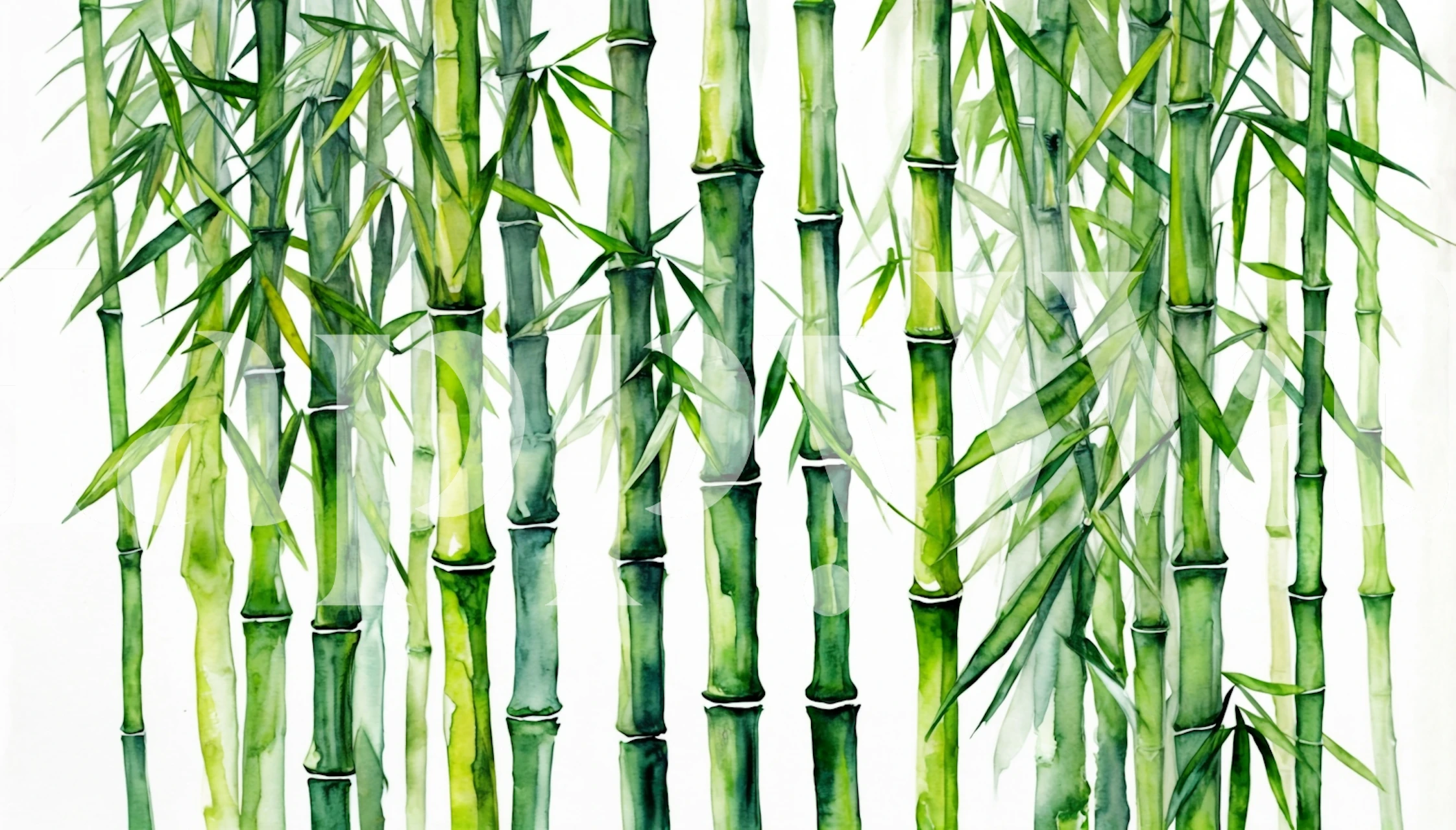 Peaceful Bamboo Grove-tapet i et rom