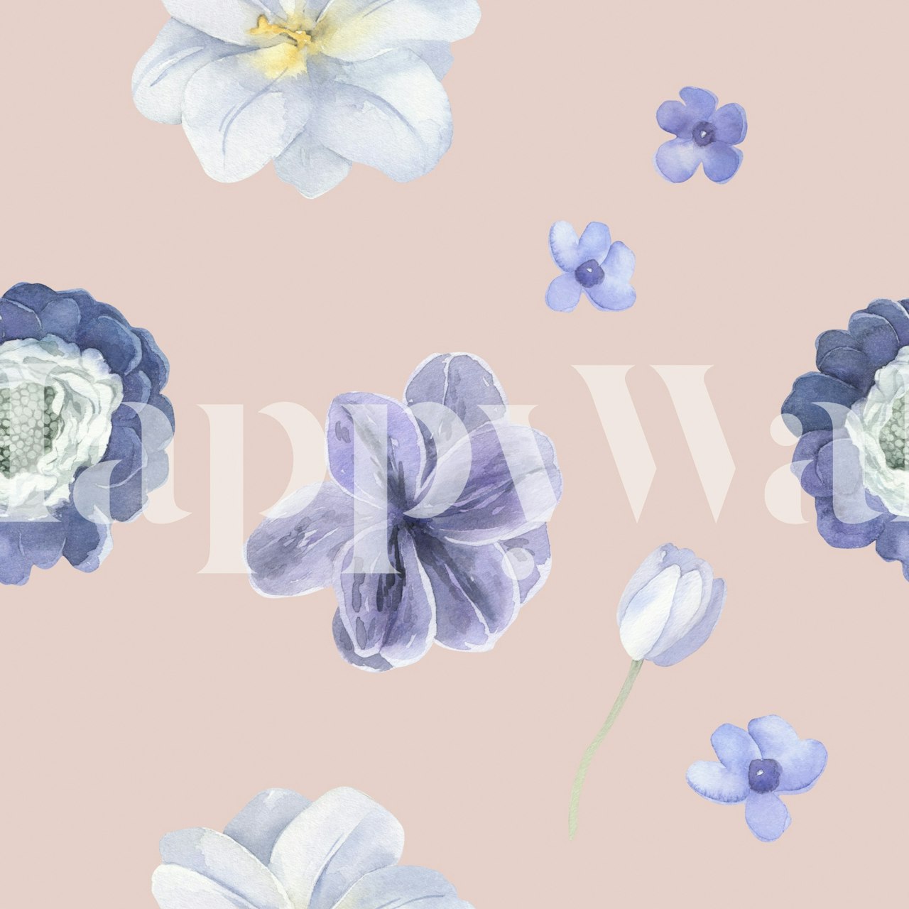 Artistic Floral Harmony tapeta v pokoji