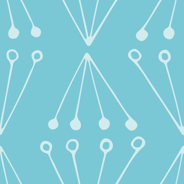 Abstract Modern Geo turquoise