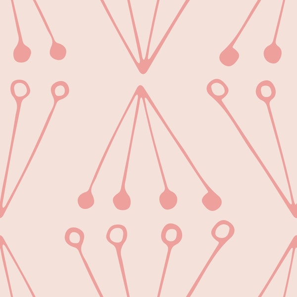 Abstract Modern Geo soft pink coral