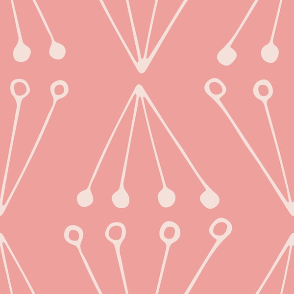 Abstract Modern Geo coral pink