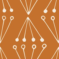 Abstract Modern Geo rust brown ταπετσαρία