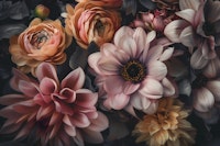 Moody Opulent Blossom Symphony carta da parati