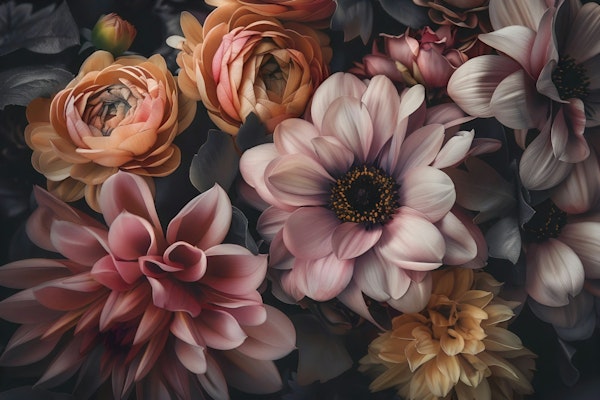 Moody Opulent Blossom Symphony