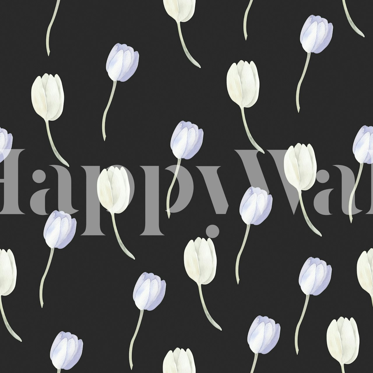 Floating Tulip Elegance behangontwerp