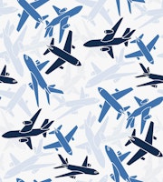 Blue Airplane Camo ταπετσαρία