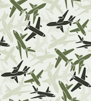 Green Airplane Camo ταπετσαρία