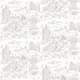 Storybook Countryside Scene with Rabbits