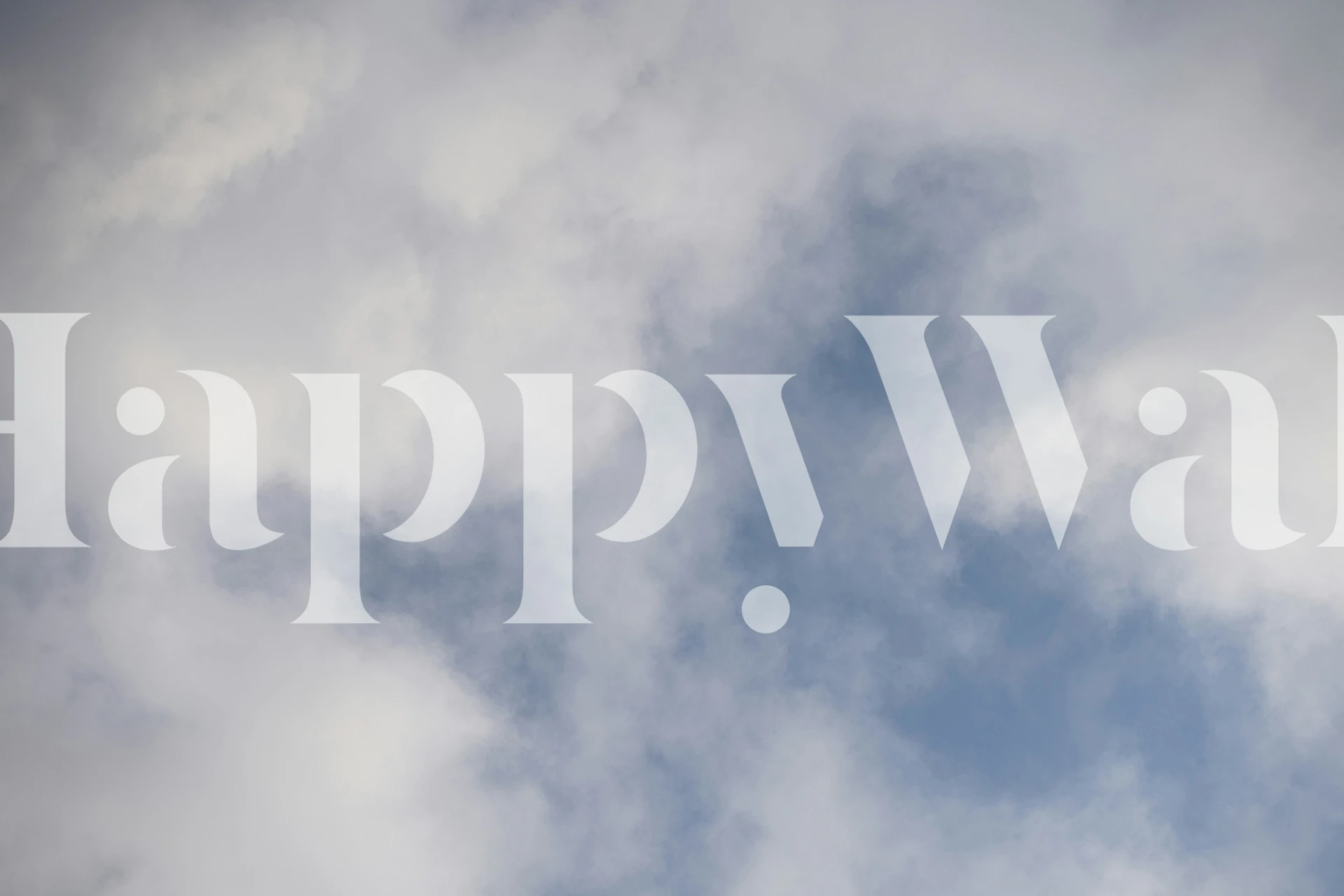 Blue sky filled with soft clouds wallpaper