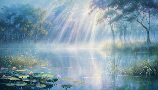 Peaceful Lake Sunrise