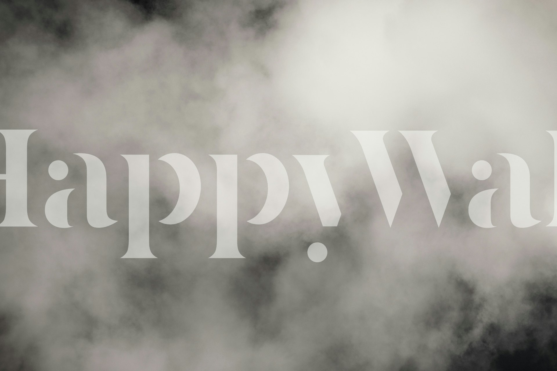 Sky filled with clouds wallpaper in a room