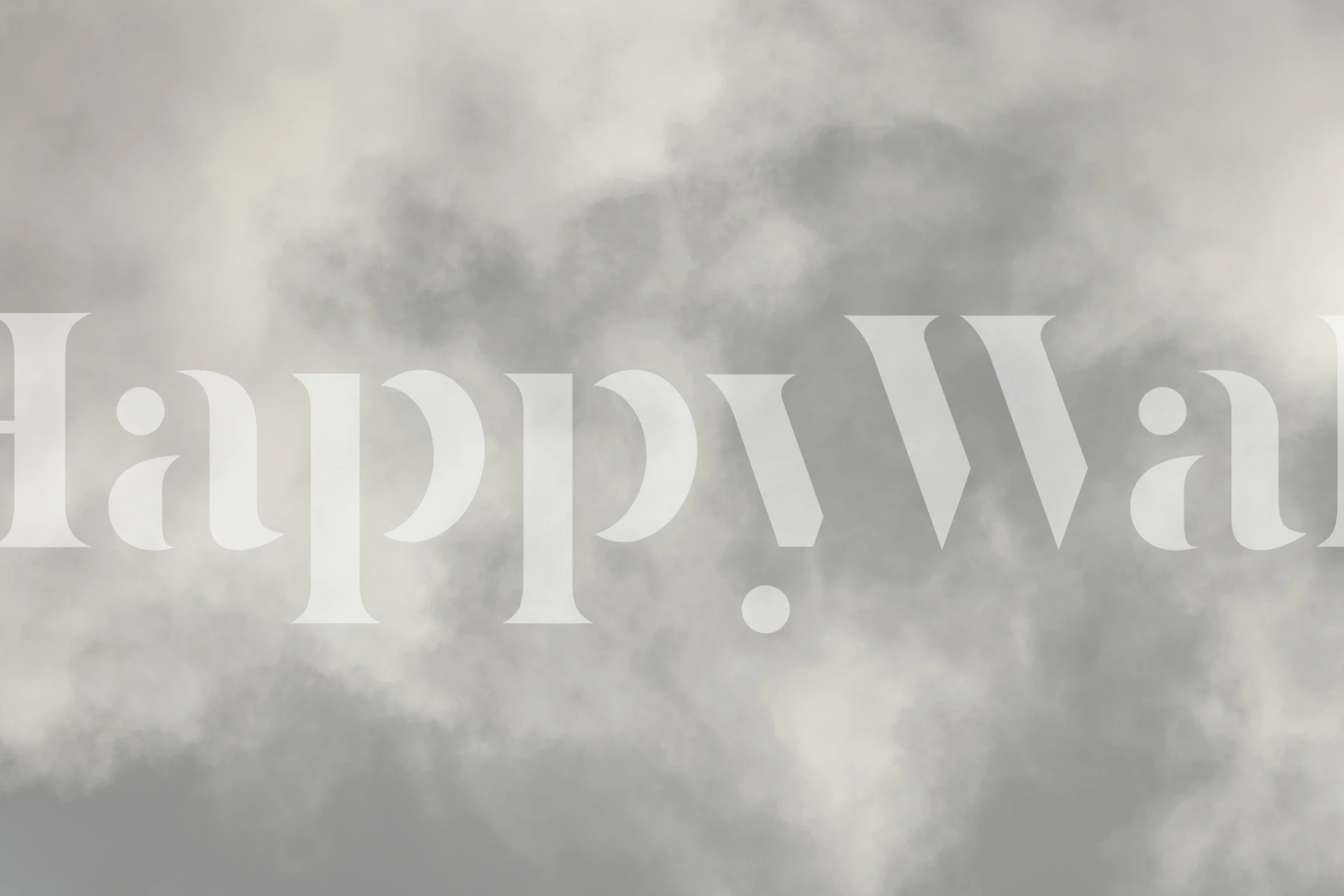 Gray clouds against light backdrop wallpaper