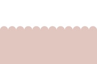 Rose Blush and White Pink Scallop tapete