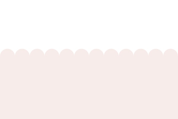 Soft Blush and White Pink Scallop
