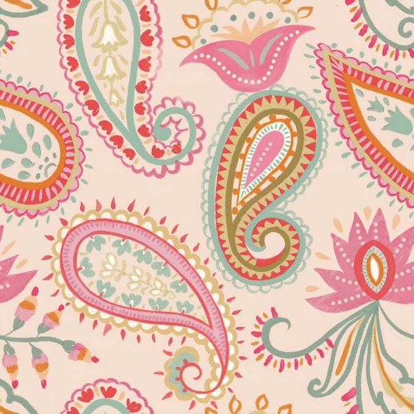 Colorful Paisley Charm