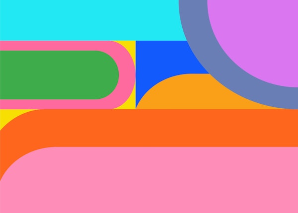Bold Retro Geometric in Vibrant Multicolor