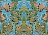 Victorian William Morris Peacock Tapestry wallpaper