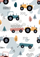 Doodle Tractors wallpaper