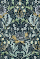 Floral Heritage Morris moonshine blue behang