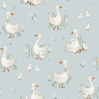Hello Goose - blue papiers peint