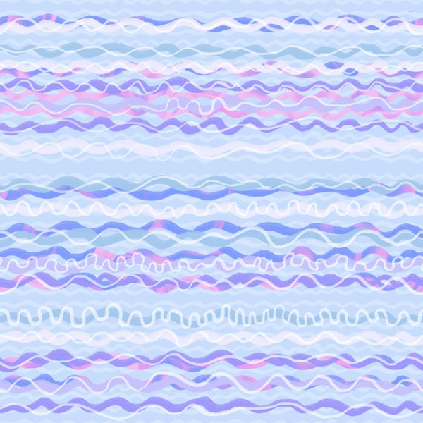 Serene Waves in Lavender