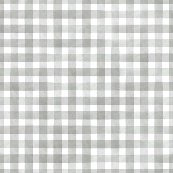 Gray Gingham Charm