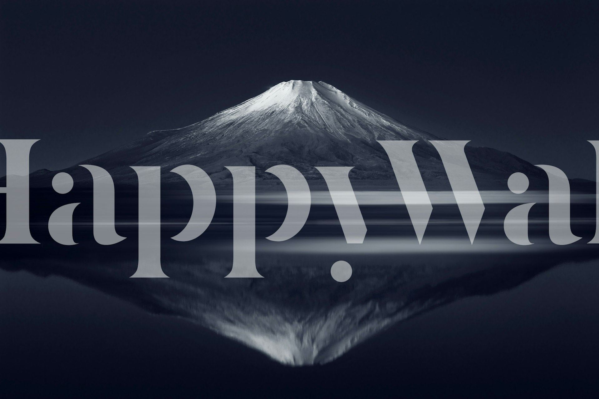 Mt Fuji reflection taustakuva huoneessa