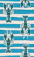 Lobster Stripe Beach House Fun - Blue & Teal