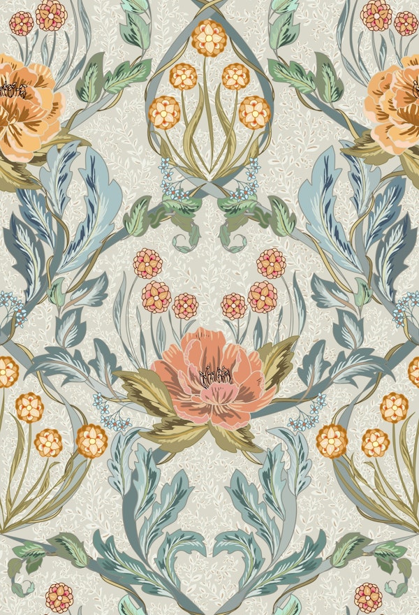 Floral Heritage Morris Antique