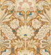 Botanic Damask Cream Rust Blue