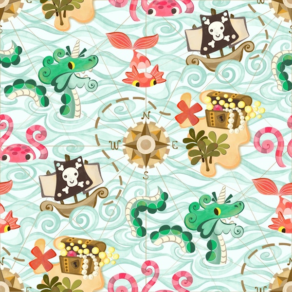 Pirate and sea monsters (small scale)