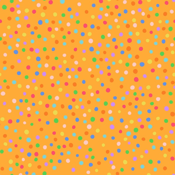 Bold colourful statement polka dot