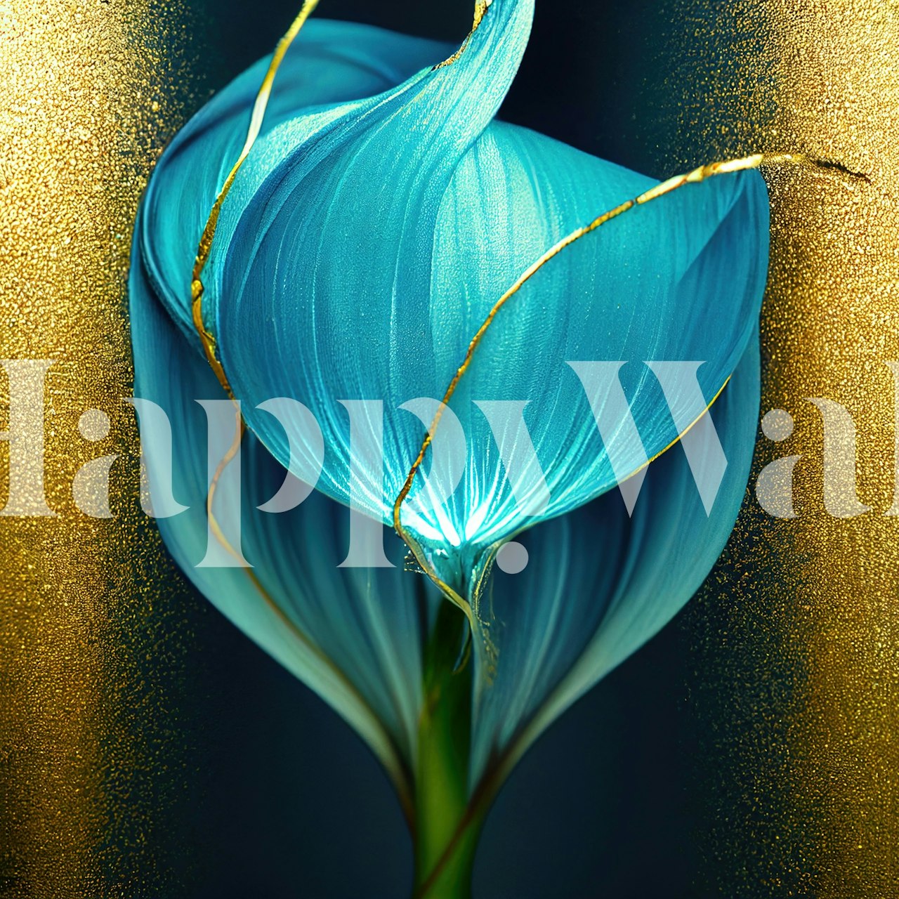 Blue Petal Brilliance tapetdesign