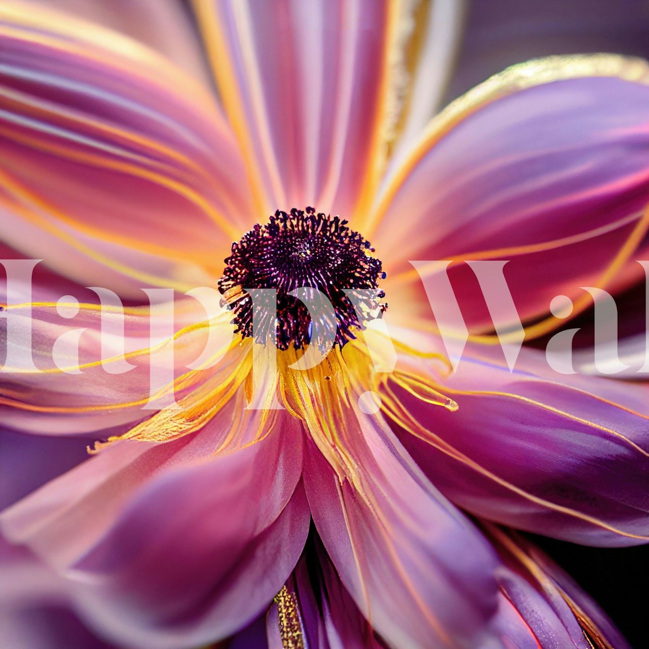 Radiant Blossom Elegance wallpaper in a room