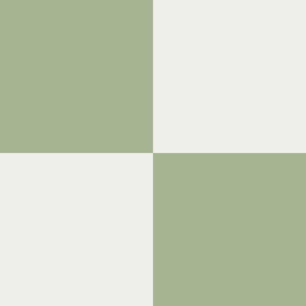 Checkered Sage Green and Off-White Checks