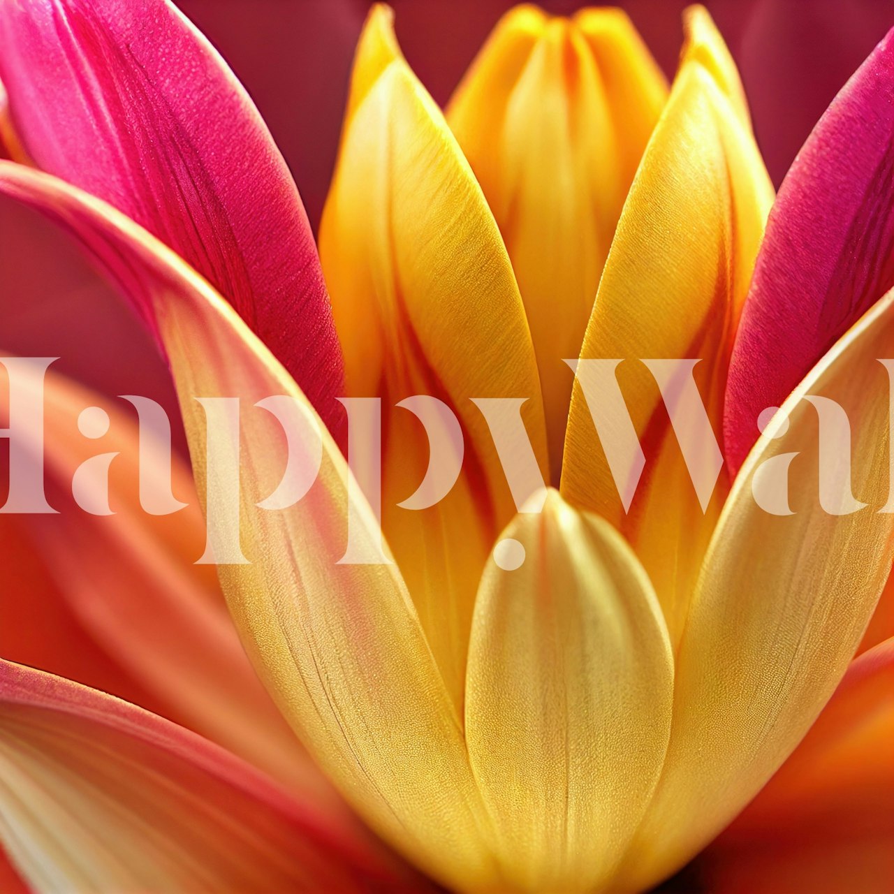 Tapeta Radiant Floral Bliss w pokoju