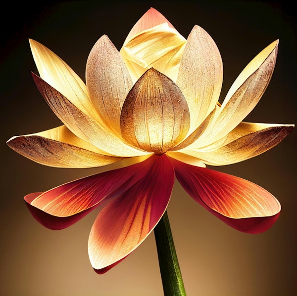 Golden Lotus Flower