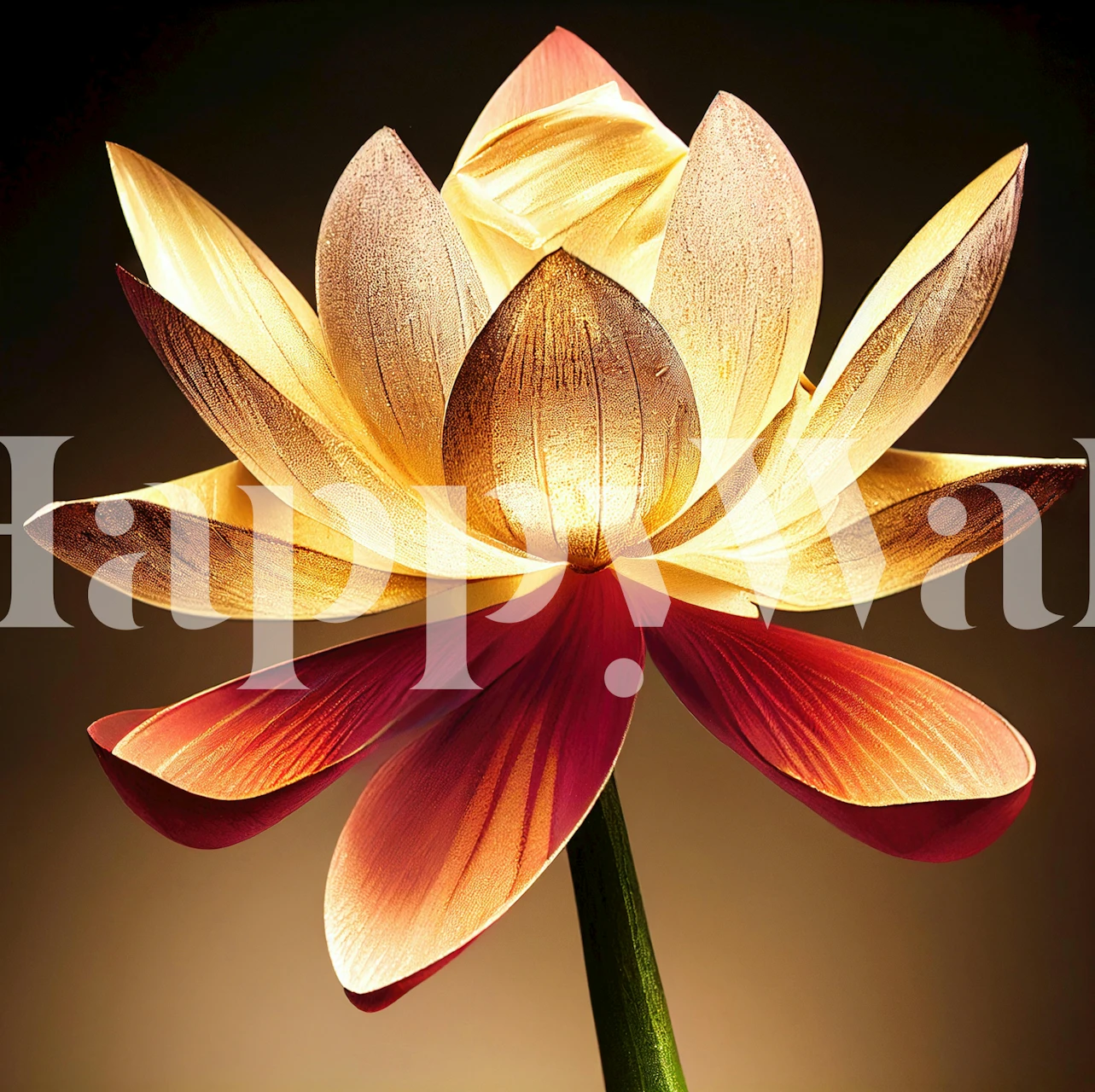 Pink and orange lotus flower wallpaper with a soft glow