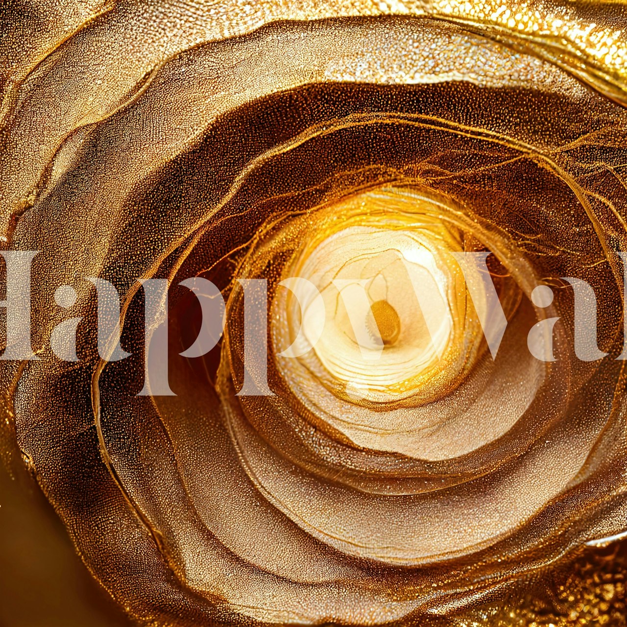 Warm Petal Whirl wallpaper design in a room