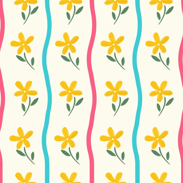 Floral harmony stripes