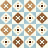 Retro Floral Diamonds small ταπετσαρία