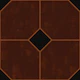 Geometric dots tile L texture – rust